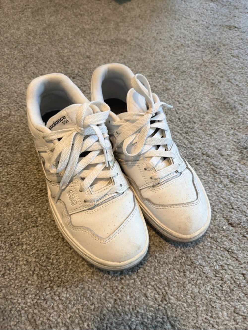 New Balance White Women's Lace-Up Sneakers